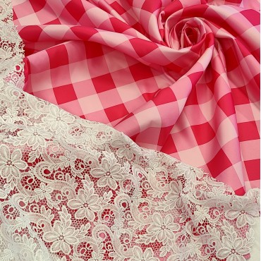 Атлас матовый Абрахам клетка в стиле Барбикор