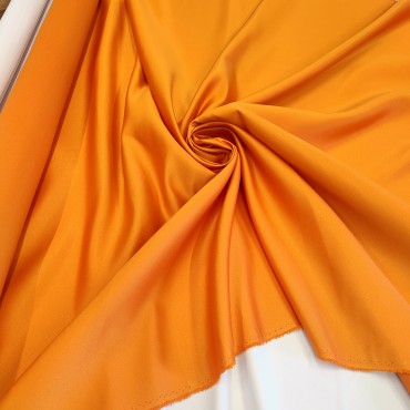 Атлас матовый Абрахам оранжевый цвет 14B