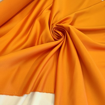 Атлас матовый Абрахам оранжевый цвет 14B