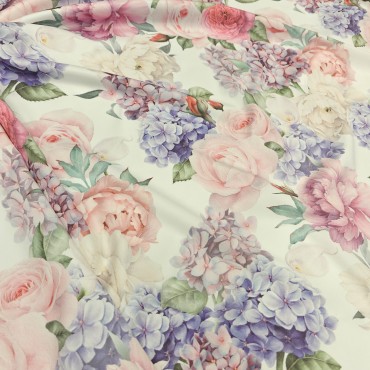 Армани шелк стрейч с нежным цветочным принтом