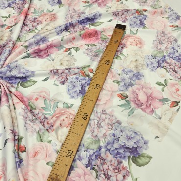 Армани шелк стрейч с нежным цветочным принтом