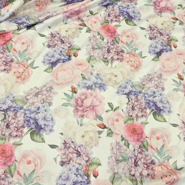 Армани шелк стрейч с нежным цветочным принтом