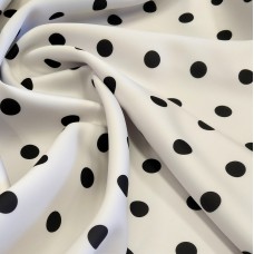Неопрен белый с черным горохом