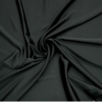 Атлас стрейч матовый Linda - цвет черный 25