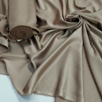 Атлас стрейч матовый Linda цвет какао 39