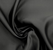 Плотный стрейч атлас Amerikan saten likra - цвет черный 26
