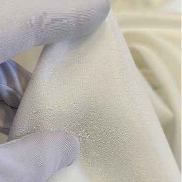 Атлас с блеском Sunshine молочный цвет