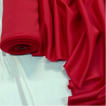 Атлас матовый Абрахам красный цвет 17В