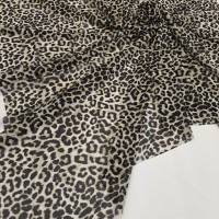 Сетка стрейч бельевая гимнастическая с принтом леопарда