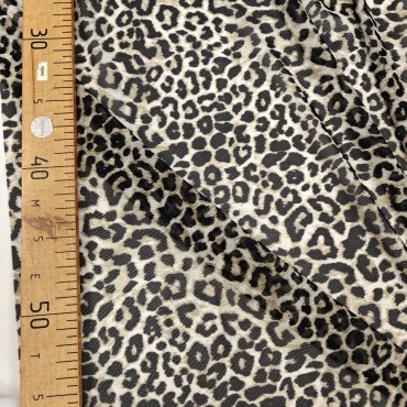 Сетка стрейч бельевая гимнастическая с принтом леопарда