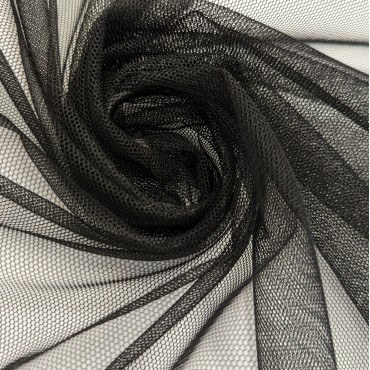 Фатин стрейч черный цвет