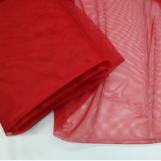 Фатин стрейч красный цвет