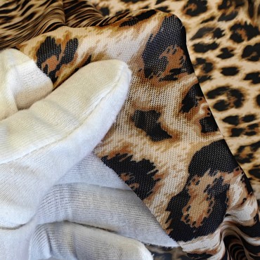 Сетка стрейч бельевая гимнастическая леопардовая