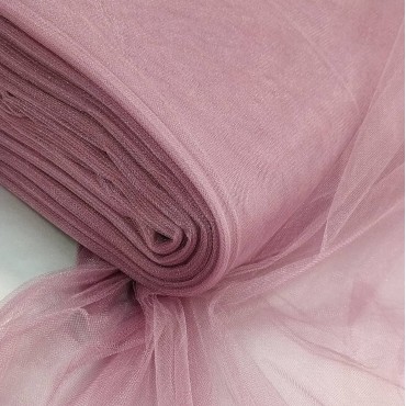 Фатин с блеском Kristal Tul вялая роза 36