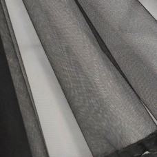 Тюль жесткий для пошива кринолина цвет черный ОСТАТКИ