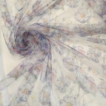 Еврофатин Hayal Tul с цветами акварелью