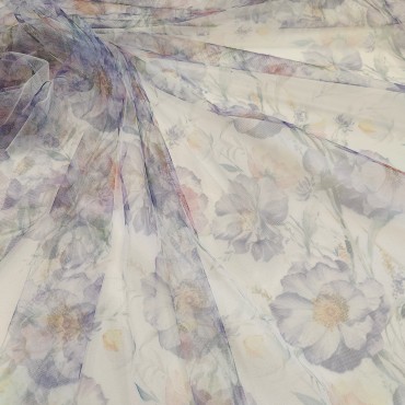 Еврофатин Hayal Tul с цветами акварелью