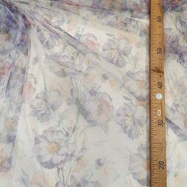 Еврофатин Hayal Tul с цветами акварелью