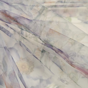 Еврофатин Hayal Tul с цветами акварелью