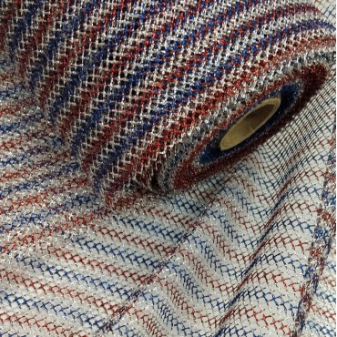 Фатин люрекс триколор