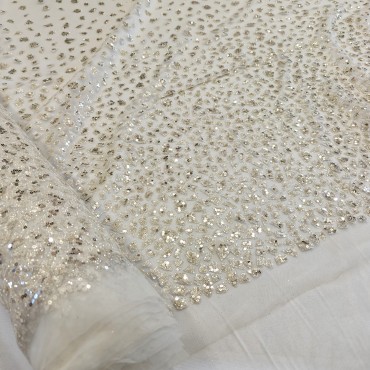 Сетка с пайетками и глиттером