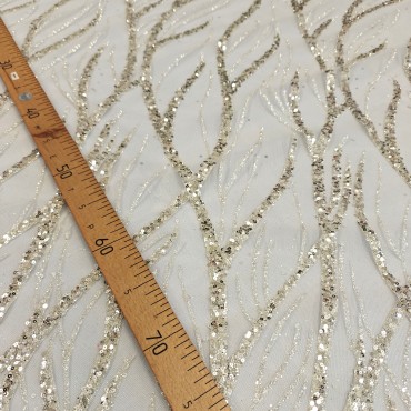 Сетка с пайетками и глиттером