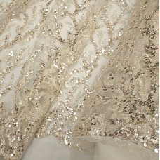 Сетка с пайетками и глиттером