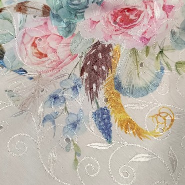 Шитье с цветочным узором Пионы