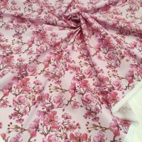 Поплин плательный с сакурой