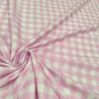 Поплин плательный в мелкую клеточку