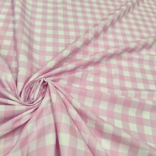 Поплин плательный в мелкую клеточку