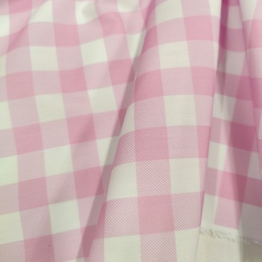 Поплин плательный в мелкую клеточку