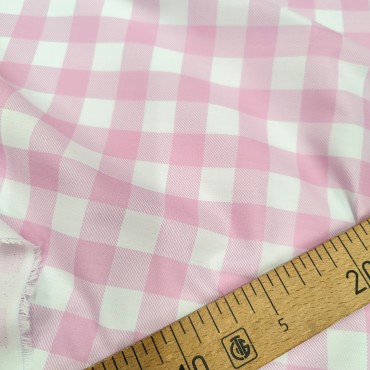 Поплин плательный в мелкую клеточку