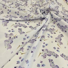Поплин плательный с красивым рисунком сирени
