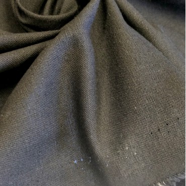 Ткань полулен чёрный цвет