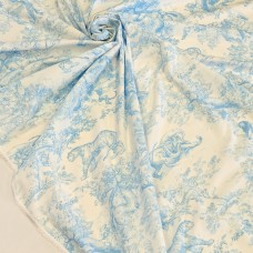 Плательный поплин с принтом в стиле Dior