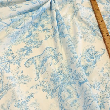 Плательный поплин с принтом в стиле Dior