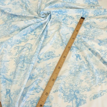 Плательный поплин с принтом в стиле Dior