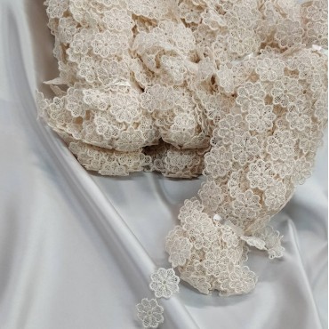 Кружево макраме узенькое айвори цвет