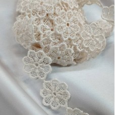 Кружево макраме узенькое айвори цвет