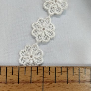 Кружево макраме узенькое айвори цвет