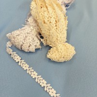 Кружево макраме узенькое айвори цвет