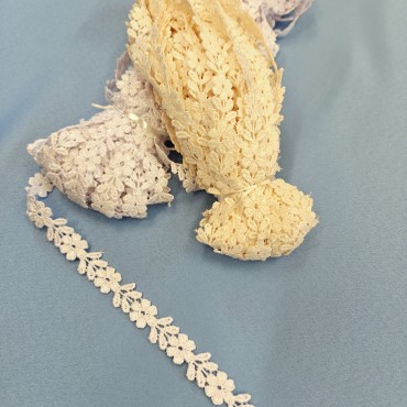 Кружево макраме узенькое айвори цвет