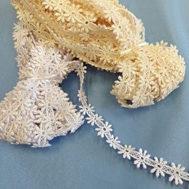 Кружево макраме узенькое айвори цвет