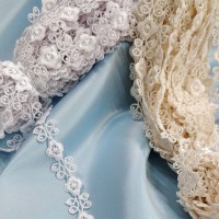 Кружево макраме узенькое айвори цвет