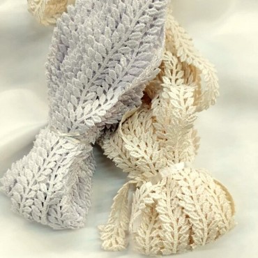 Кружево макраме узенькое айвори цвет