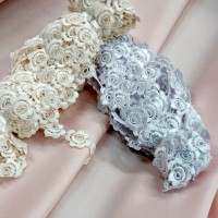 Кружево макраме узенькое айвори цвет