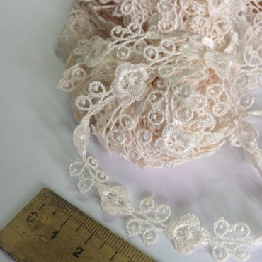 Кружево макраме узенькое айвори цвет