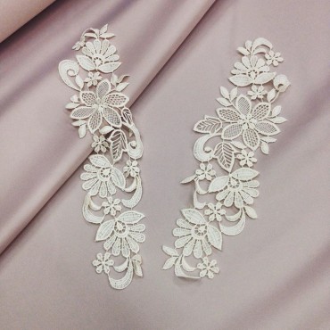 Кружевные аппликации айвори цвет