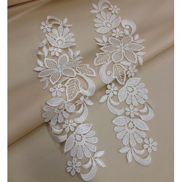Кружевные аппликации айвори цвет